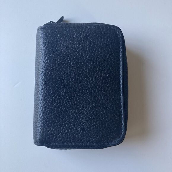 NEW Buxton Black Genuine Leather Wizard Accordian Wallet Coins Leather Goods - Picture 6 of 15